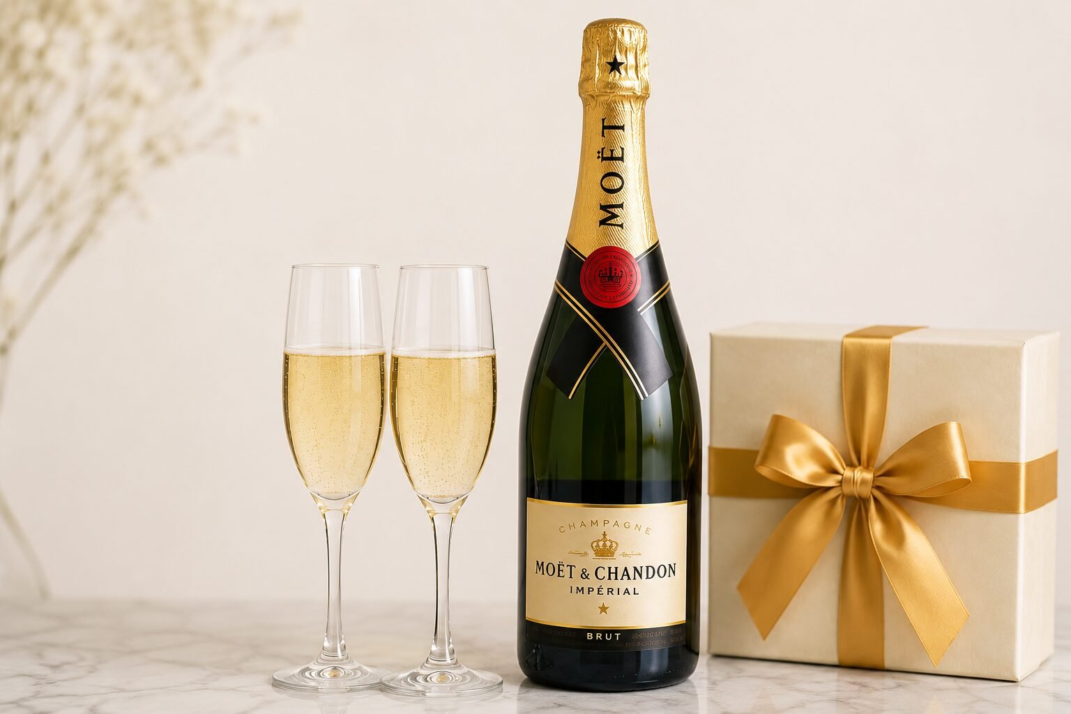 Champagne delivery Washington DC with luxury champagne gift box