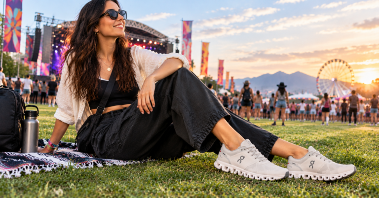 Tenis On Cloud para festivales y eventos al aire libre en México.